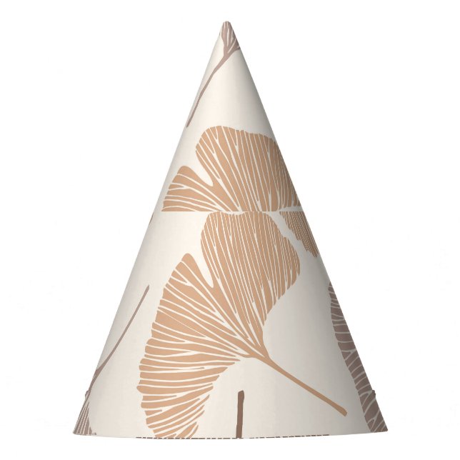 Chapéu De Festa Ginkgo biloba: design sem soldadura seca. (Frente)