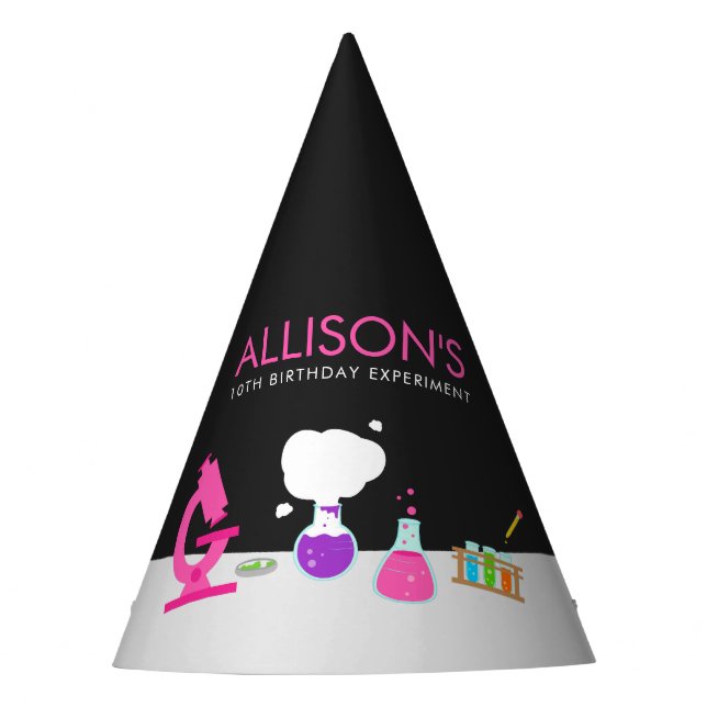 Chapéu De Festa Girly Science (Frente)