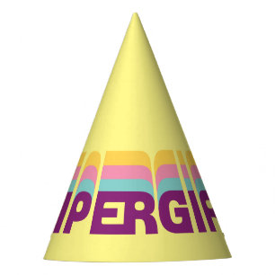 Chapéu De Festa Gráfico de Supergirl Retro Colorshift