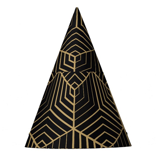 Chapéu De Festa Harmônica Hexagonal: Elegância de Art Deco (Frente)
