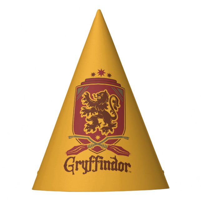 Chapéu De Festa Harry Potter | Crachá Gryffindor QUIDDITCH™ (Frente)