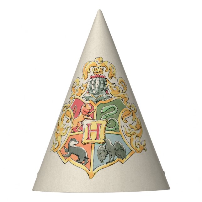 Chapéu De Festa Harry Potter Hogwarts Crest Primeiro Aniversário (Frente)