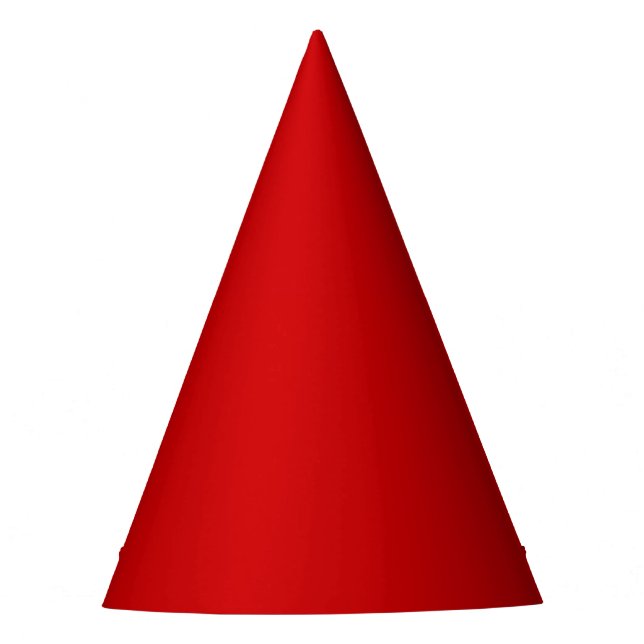 Chapéu De Festa Hat do Partido Vermelho Sólido (Frente)