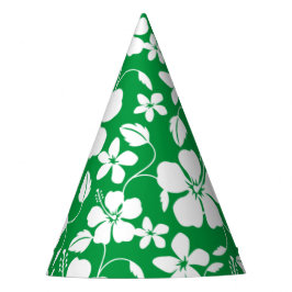 CHAPÉU DE FESTA HAWAIIAN HULA (HIBISCUS) VERDE