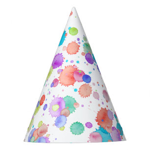 Chapéu De Festa holiES - Splatter multicolor 1 + seu backgr.