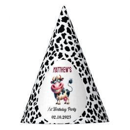 Chapéu De Festa Holy Cow! 1st Birthday | Animal First Birthday 