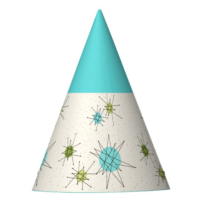 Chapéu De Festa Iconic Atomic Starbursts Party Hat (Frente)