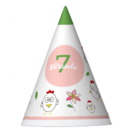 Chapéu De Festa Ilustração de Frango de Desenho Animado Fofo