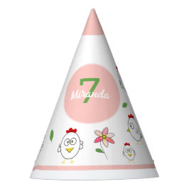 Chapéu De Festa Ilustração de Frango de Desenho Animado Fofo