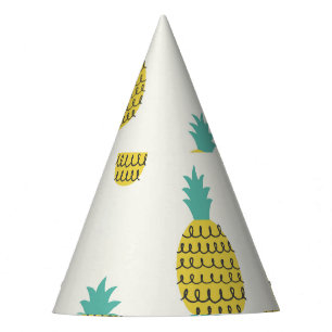 Chapéu De Festa Ilustração Invisível De Abacaxi Vintage Divertida.