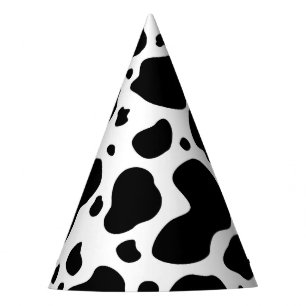 Chapéu De Festa Impressão animal preto e branco do teste padrão