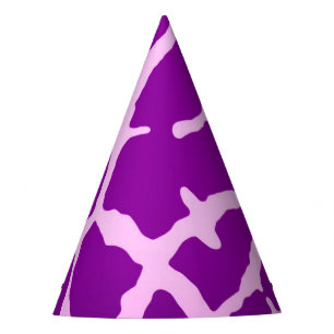 Chapéu De Festa Impressão roxo do girafa