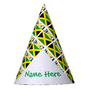 Chapéu De Festa Jamaica Bandeira Jamaicana Piso Verde Personalizaç