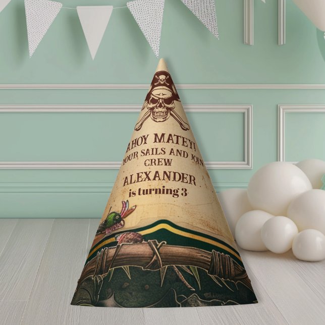 Chapéu De Festa Jolly Roger Pirate Festa de aniversário (Criador carregado)