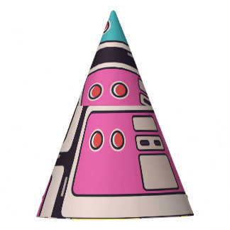 Chapéu De Festa Joysticks Coloridos Papel de Wallpaper Vintage