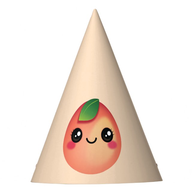 Chapéu De Festa Kawaii Peach Party Hat (Frente)