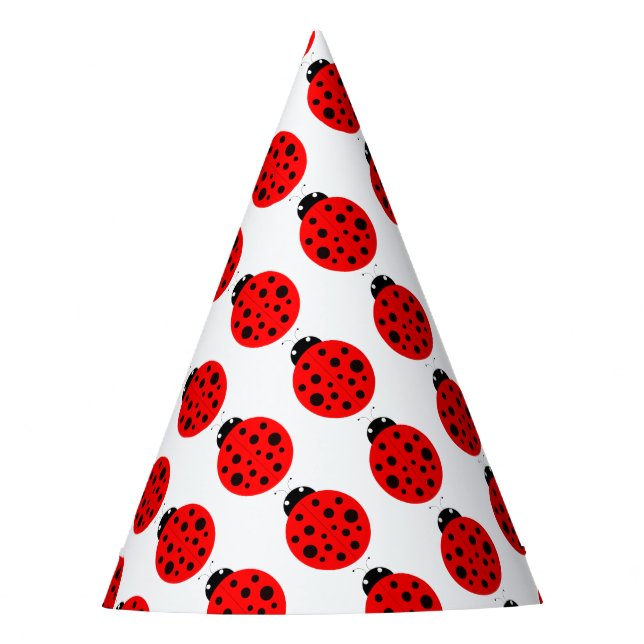 Chapéu De Festa Ladybug Pattern (Frente)