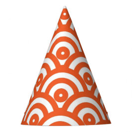 Chapéu De Festa Laranja Mod dos anos 60