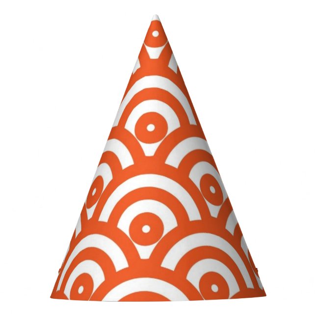 Chapéu De Festa Laranja Mod dos anos 60 (Frente)