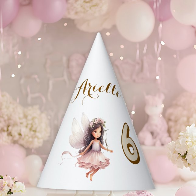 Chapéu De Festa Lavanda Fairy wildflower pixel aniversário (Criador carregado)