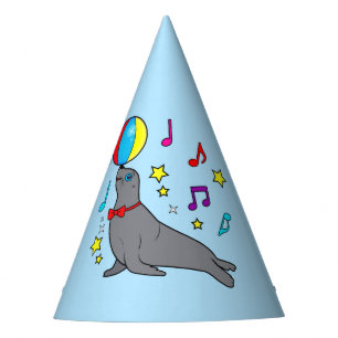 Chapéu De Festa Leão de mar que equilibra uma bola