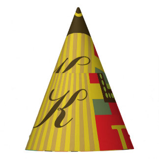 Chapéu De Festa Letra-alfabética, caracter vintage