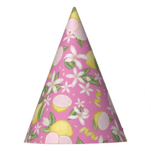 Chapéu De Festa Limonada Cor-de-rosa Limão Festa de aniversário Fl