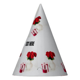 Chapéu De Festa Lindo vaso de flores com texto personalizado, supr