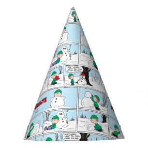 Chapéu De Festa Linus constrói um boneco de neve