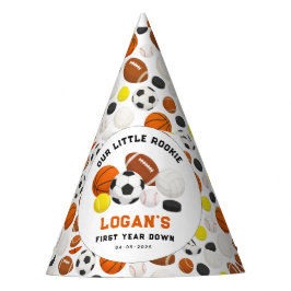 Chapéu De Festa Little Rookie Sports 1st Birthday Party | All-Star