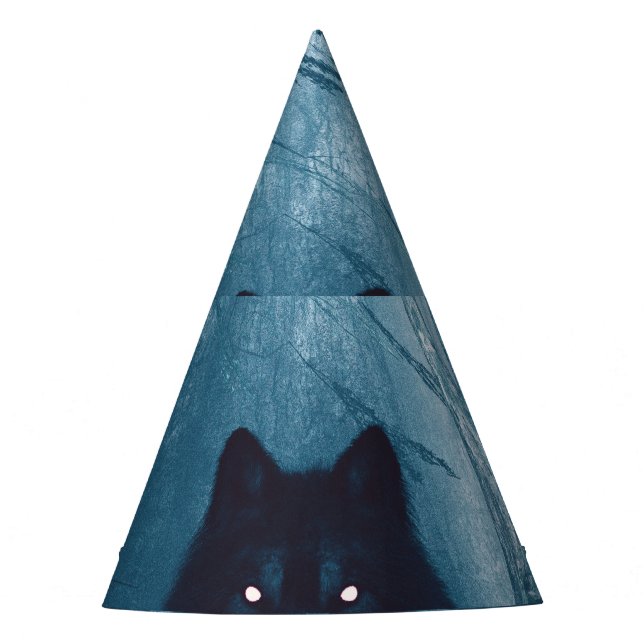 Chapéu De Festa Lobo na Floresta Negra. (Frente)