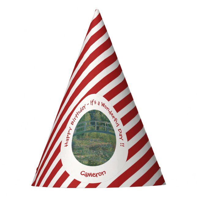 Chapéu De Festa Lodo de Água-Lily de Monet e artigos do Partido da (Frente)