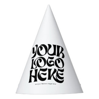Chapéu De Festa Logotipo e Texto Simples de Negócios Divertido
