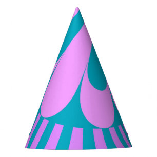 Chapéu De Festa Loop Rosa e Teal