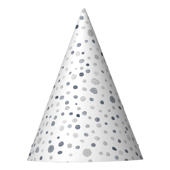 Chapéu De Festa Lucas Confetti Watercolor Dots Party Hat (Frente)
