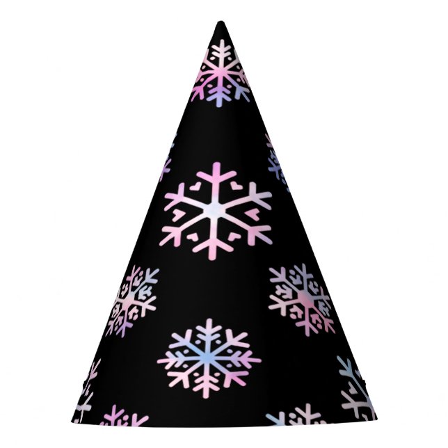 Chapéu De Festa Luxury Holographic Snowflake Christmas Collection  (Frente)