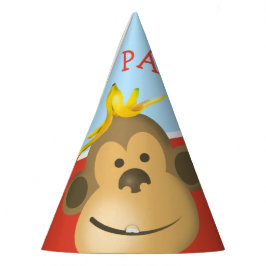 Chapéu De Festa Macaco de Bananas Brilhante Colorido