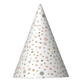 Chapéu De Festa Mandy Confetti Watercolor Dots Party Hat