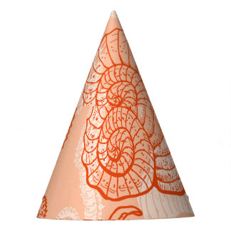 Chapéu De Festa Mar Desenhado À Mão: Padrão Vintage