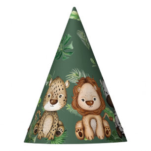 Chapéu De Festa Maravilha Selva Selvagem Safari Animais Greeneresc