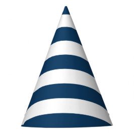Chapéu De Festa Marinho Blue Stripes, White Stripes, Padrão Stripe