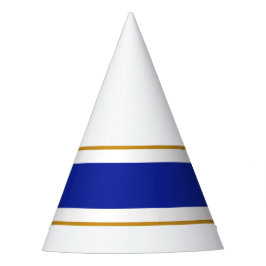 Chapéu De Festa Marinho Real Esportivo Bandas Marrons Brancas Azui