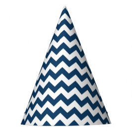Chapéu De Festa Marinho Zigzag, Marinho Chevron, Padrão Geométrico
