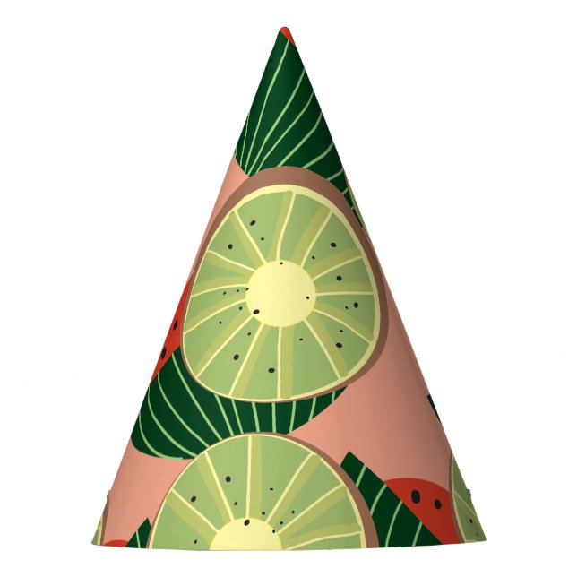 Chapéu De Festa Melancias e kiwis (Frente)