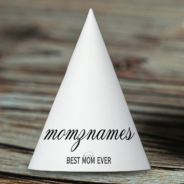Chapéu De Festa Melhor Mãe Personalizada Nome De Caligrafia (Criador carregado)