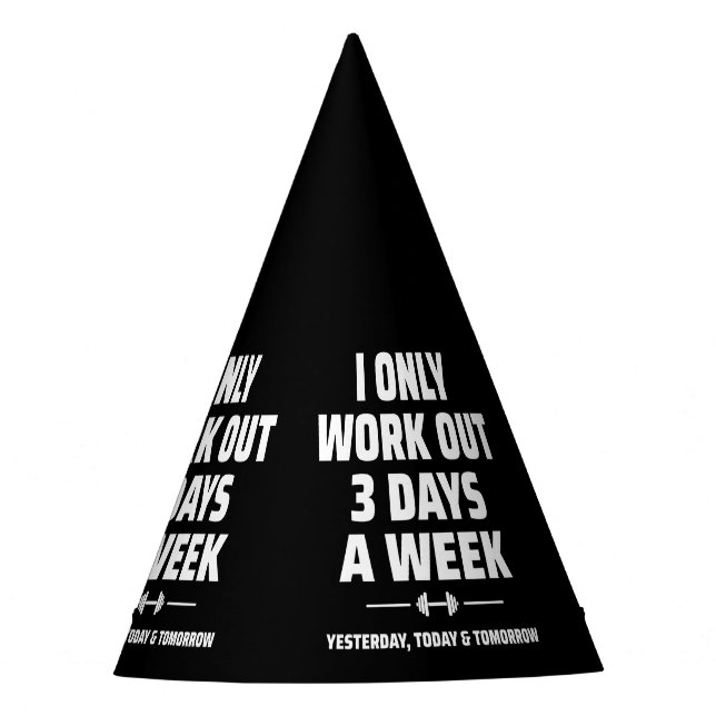 Chapéu De Festa Membro da Malhação do Exercício de Gym Engraçado P (Frente)