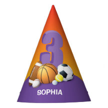Menina 3º Aniversário Bolas Esportivas