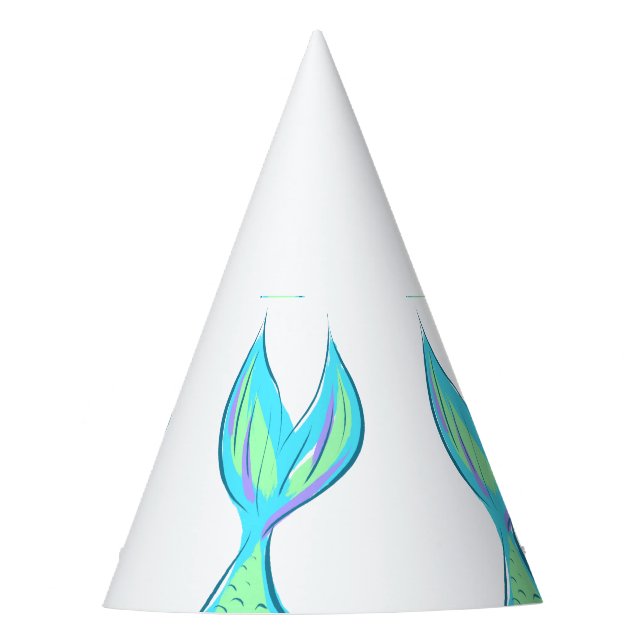 Chapéu De Festa Mermaid Tail Paper Party Hats (Frente)