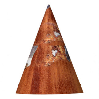Chapéu De Festa Metal Rústico: Textura de Ferro Vintage.
