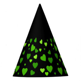 Chapéu De Festa Mil corações para você com fundo negro